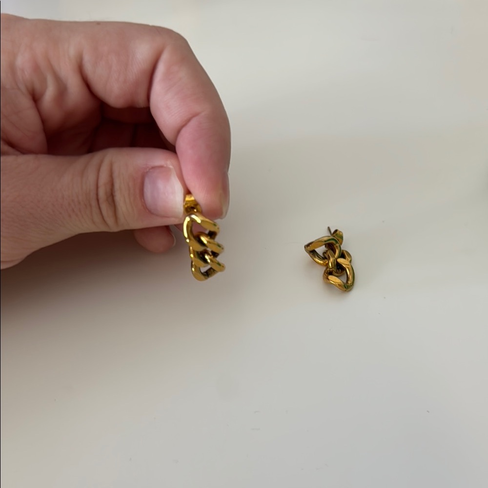 Elegant Gold Chain Earrings